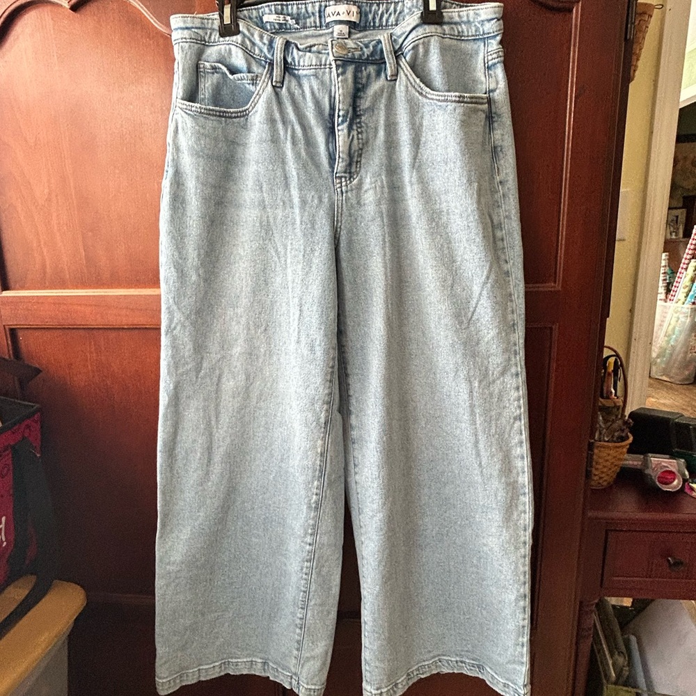Light Denim wide leg Jeans